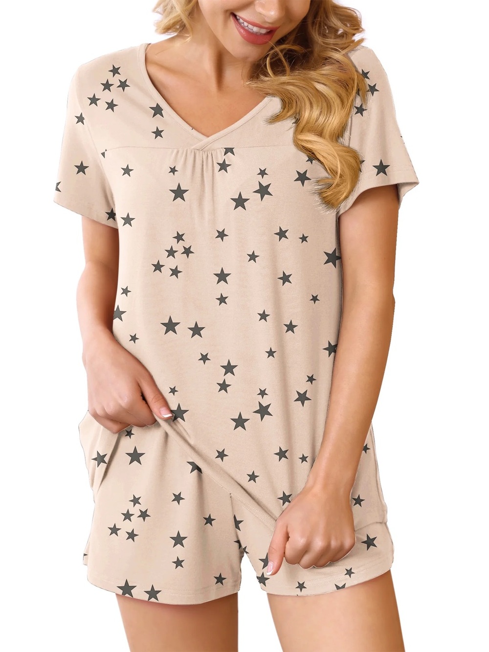 Summer Pajama Sets For Womens Shorts Soft Pj Set 2 Piece Sleepwear XXL NWT